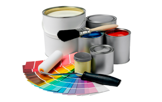Tintas, Trinchas, Rolos, Textura, Massa corrida, Impermeabilizante, Espátulas, Desempenadeira, Cabo de rolo, Selador, Verniz, Fundo preparador, Aguarrás, Thinner, Corante xadrez, Betume